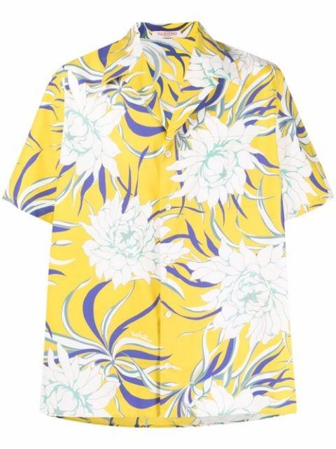 graphic-print short-sleeve shirt by VALENTINO