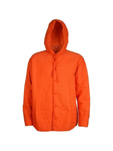hoodied quilted button-down jacket by VALENTINO