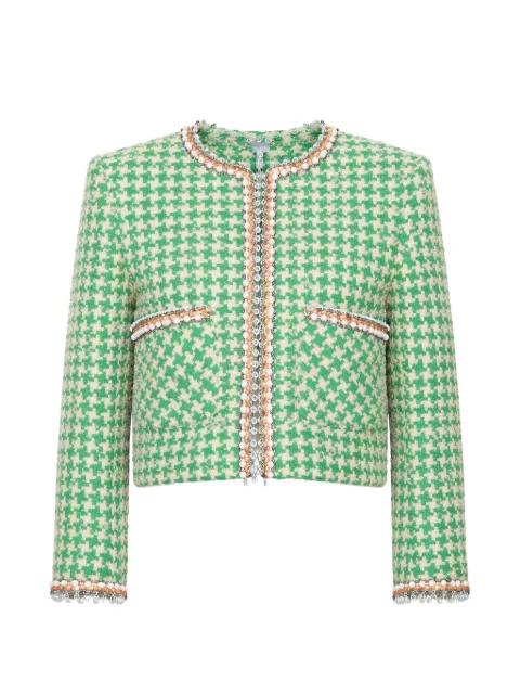 houndstooth-pattern cotton jacket by VALENTINO