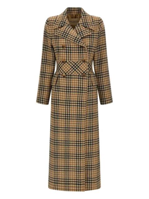 houndstooth wool coat by VALENTINO