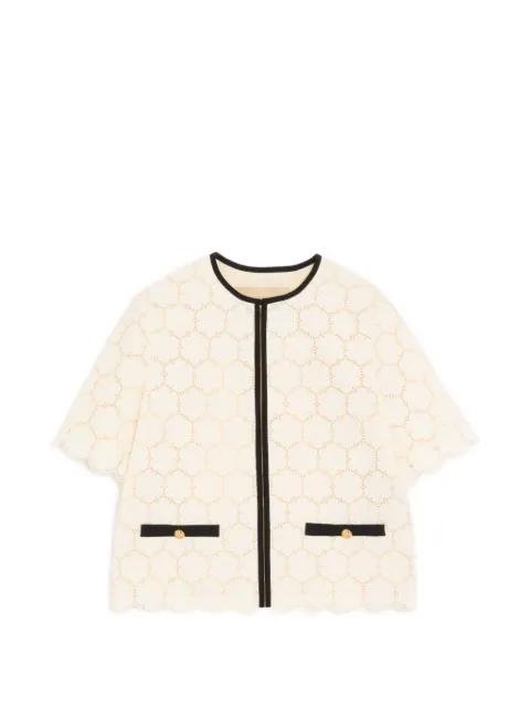 jacket in Fleurs A Jour cotton by VALENTINO