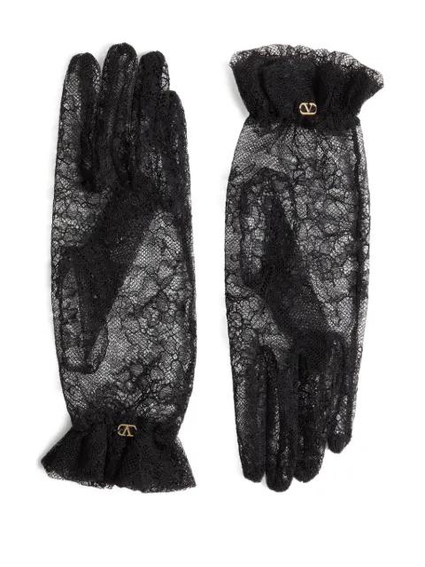 lace-embellished gloves by VALENTINO
