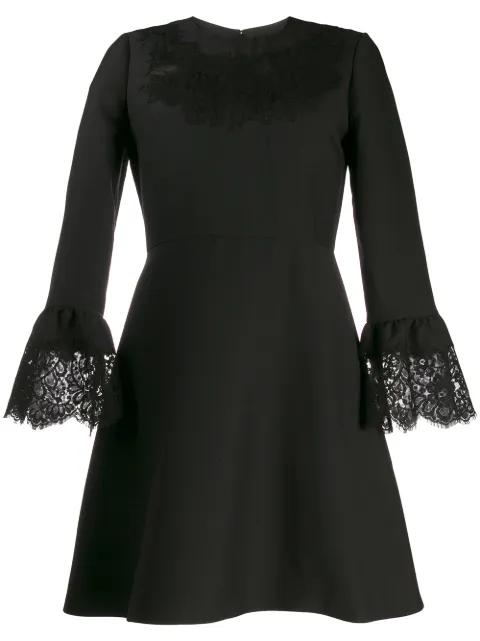 lace insert short dress by VALENTINO