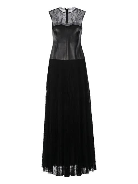 lace-panel corset-design gown by VALENTINO