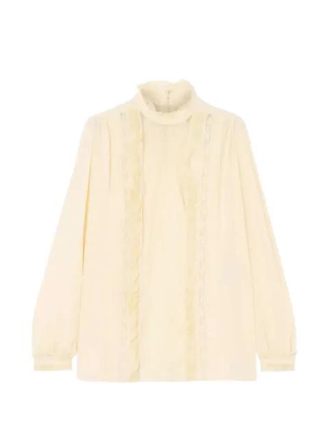 lace ruffled shirt by VALENTINO