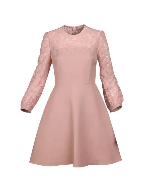lace-sleeve mini dress by VALENTINO