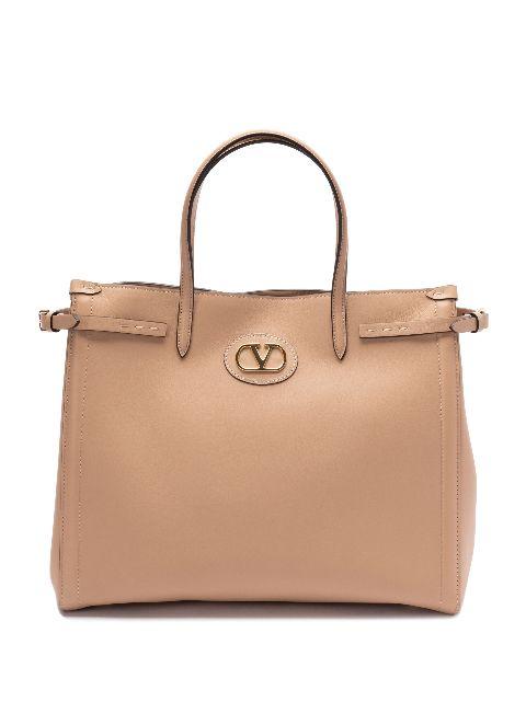 leather tote bag by VALENTINO