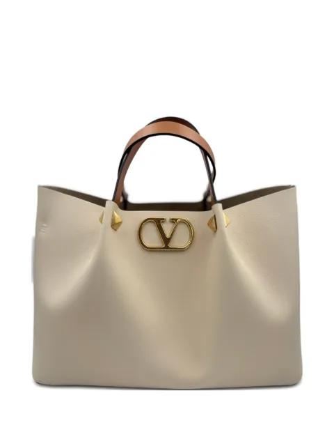 logo-appliqué tote bag by VALENTINO