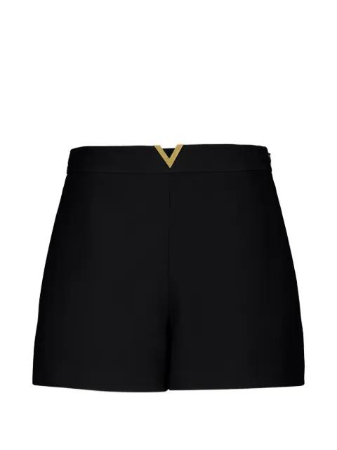 logo-detail crepe-couture shorts by VALENTINO
