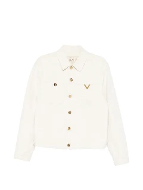 logo-detail denim jacket by VALENTINO