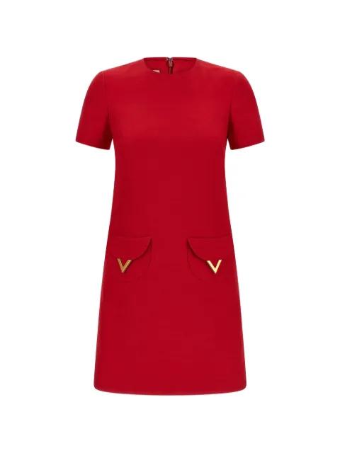 logo-detail mini dress by VALENTINO