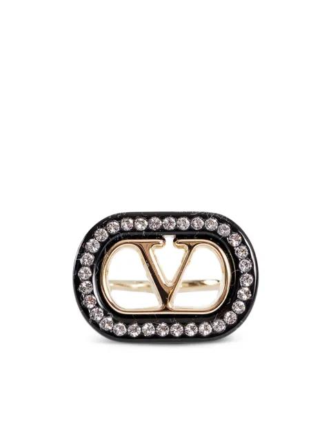 logo ovalette ring by VALENTINO