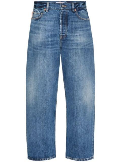 logo-patch loose-fit jeans by VALENTINO
