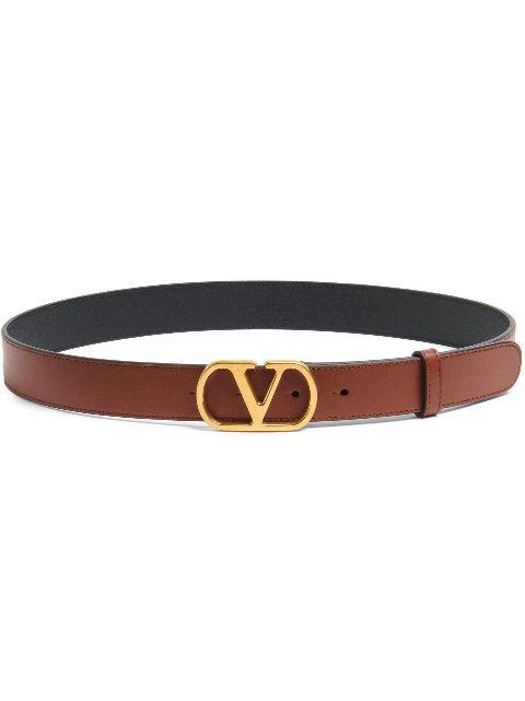 logo-plaque belt by VALENTINO