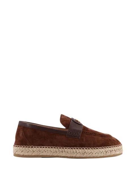 logo-plaque flat espadrilles by VALENTINO