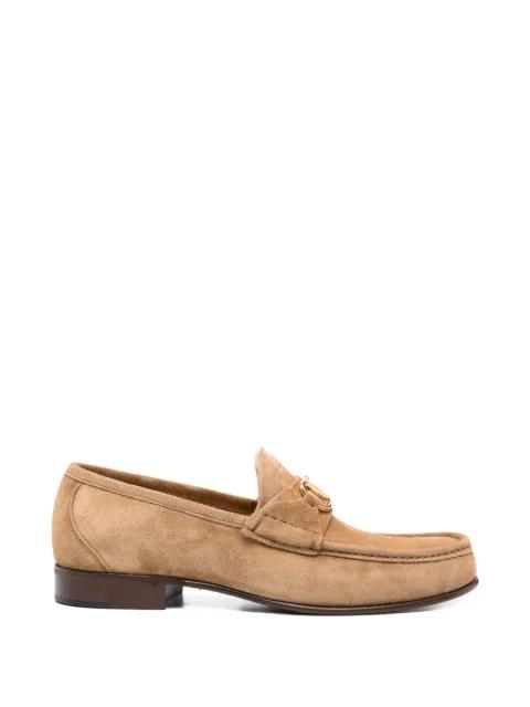 logo-plaque loafers by VALENTINO