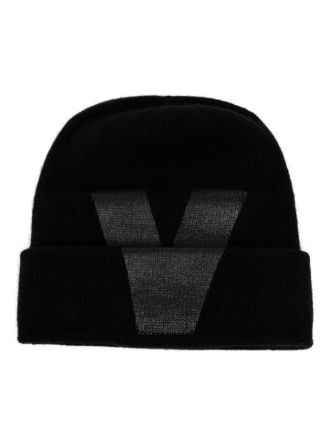 logo print beanie by VALENTINO