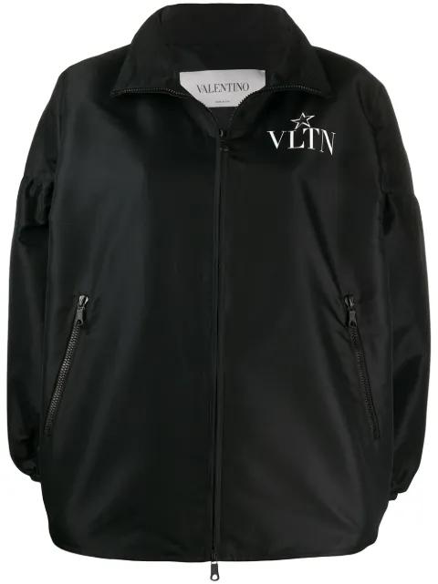 logo print bomber jacket by VALENTINO