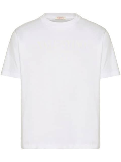 logo-print cotton T-shirt by VALENTINO