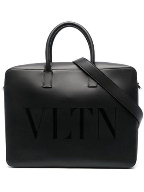 logo-print laptop bag by VALENTINO