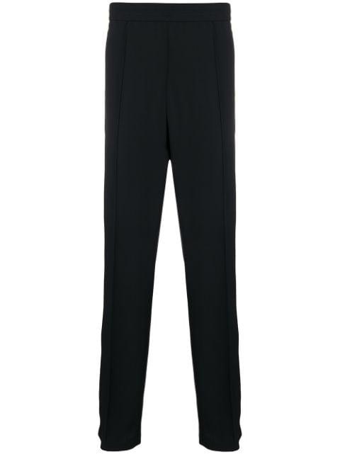 logo-print straight-leg trousers by VALENTINO