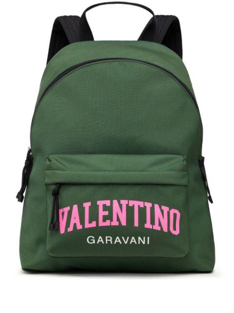 logo-print top-handle backpack by VALENTINO