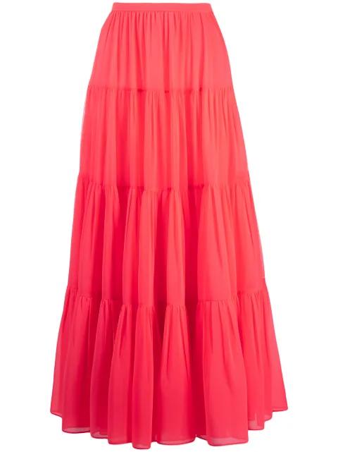long tiered skirt by VALENTINO