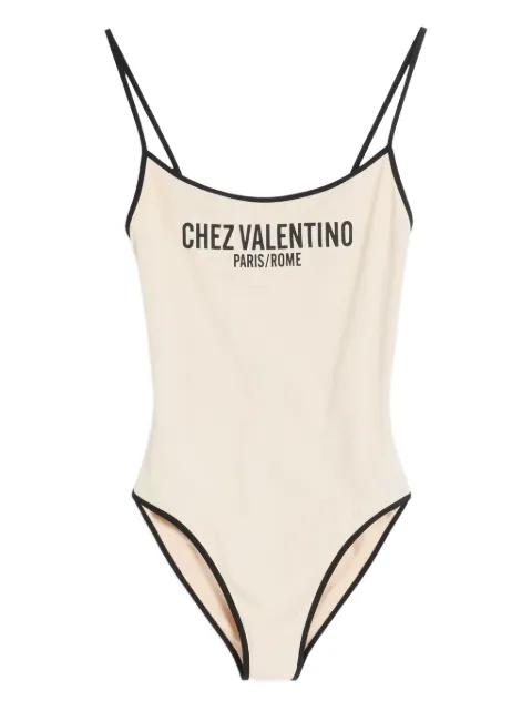 lycra piqué swimsuit by VALENTINO