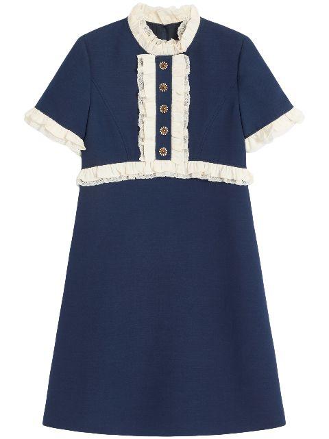 mini Crepe Couture wool dress by VALENTINO