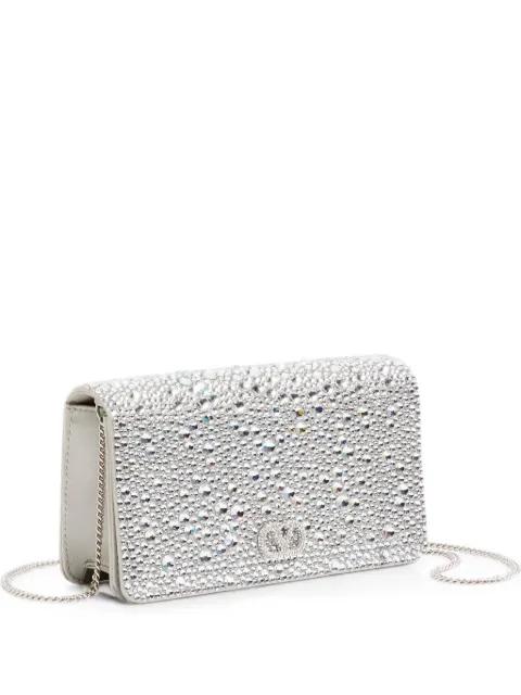 mini VLogo Signature cross body bag with sparkling embroidery by VALENTINO