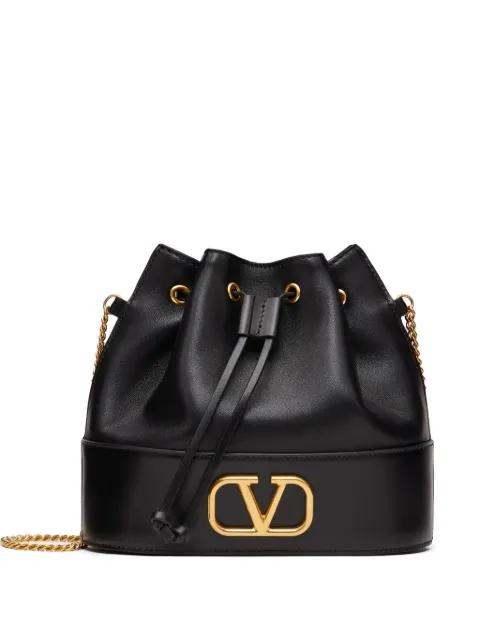 mini VLogo signature bucket bag in nappa leather by VALENTINO
