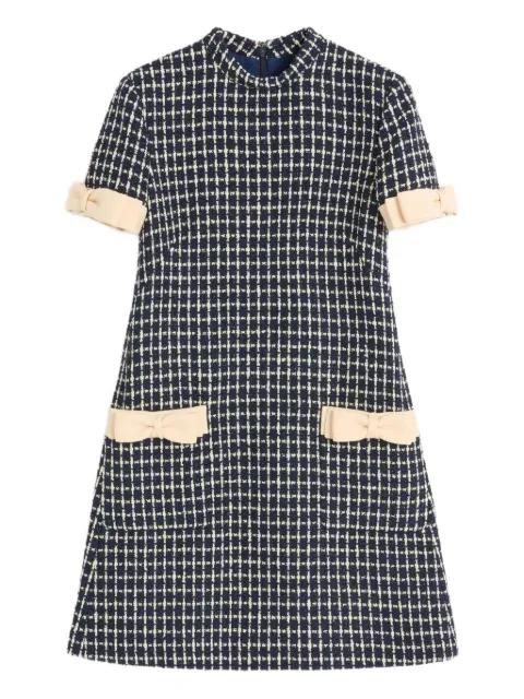 mini bouclé dress by VALENTINO