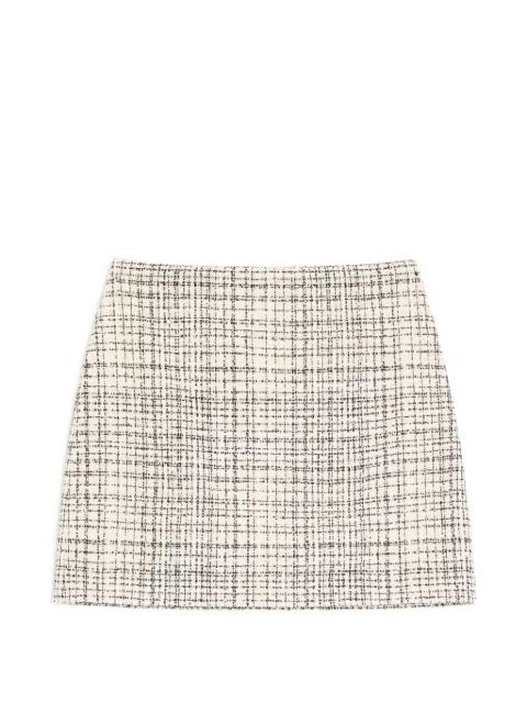 mini skirt In square tweed by VALENTINO