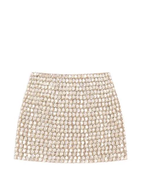 mini skirt in embroidered organza by VALENTINO