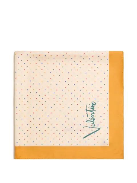 multicolor starry silk scarf by VALENTINO