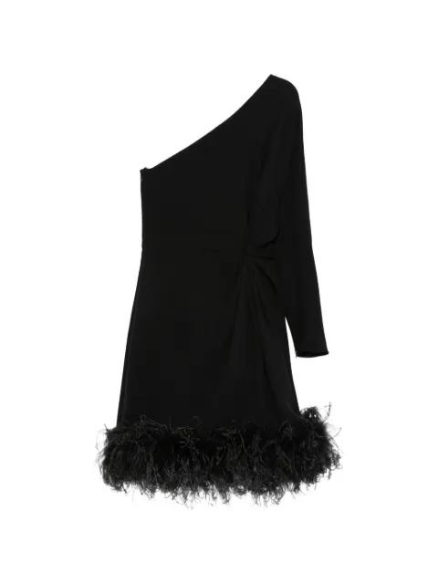 one-shoulder feather dress by VALENTINO