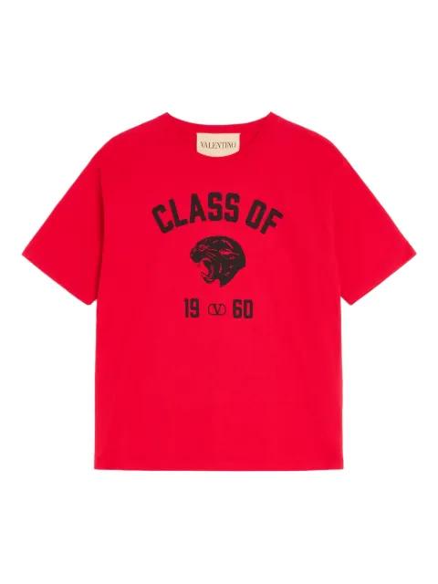 panther-print cotton T-shirt by VALENTINO