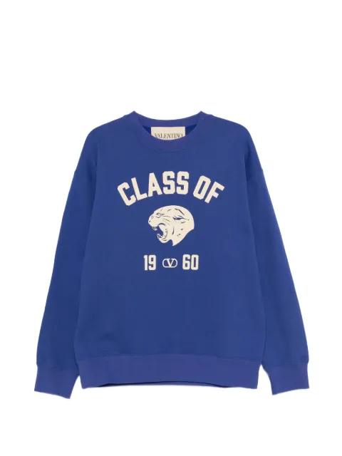 panther-print cotton sweatshirt by VALENTINO