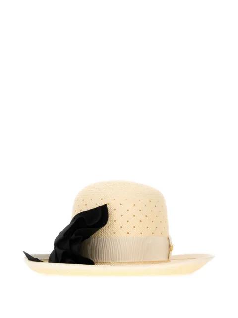 perforated-bow hat by VALENTINO