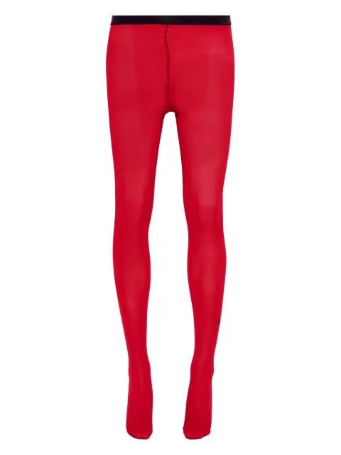 piped-trim tights by VALENTINO