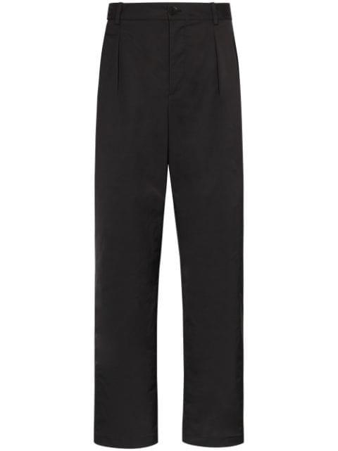 pleat-detailed straight-leg trousers by VALENTINO