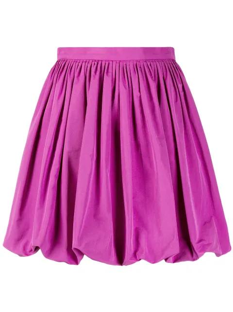 pleated bubble hem skirt by VALENTINO