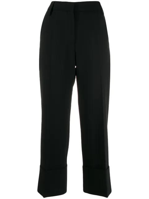 pleated cropped trousers by VALENTINO