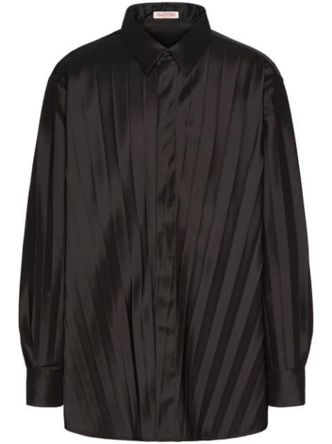 pleated long sleeves shirt by VALENTINO