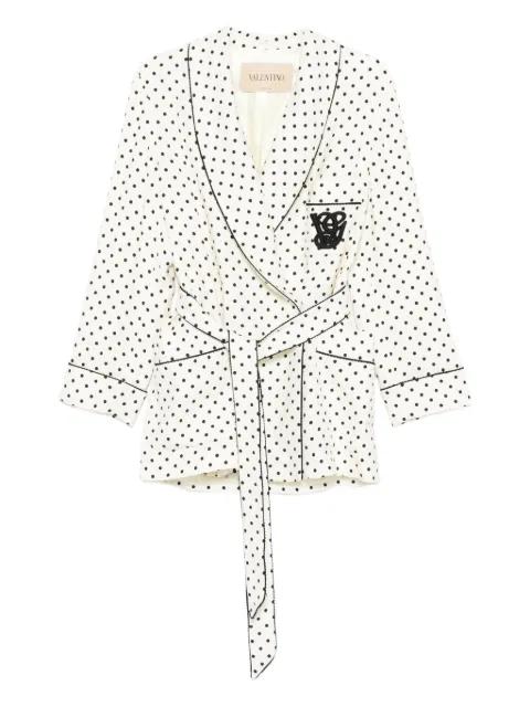 plusdepois-print belted blazer by VALENTINO