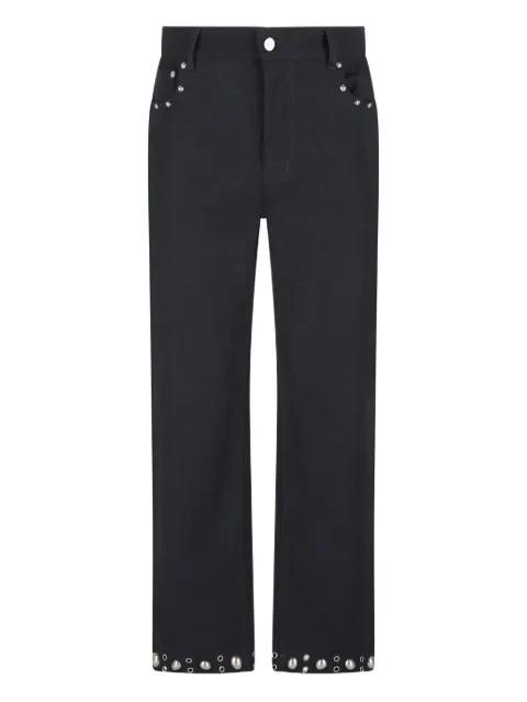 pocket-detail studded trousers by VALENTINO