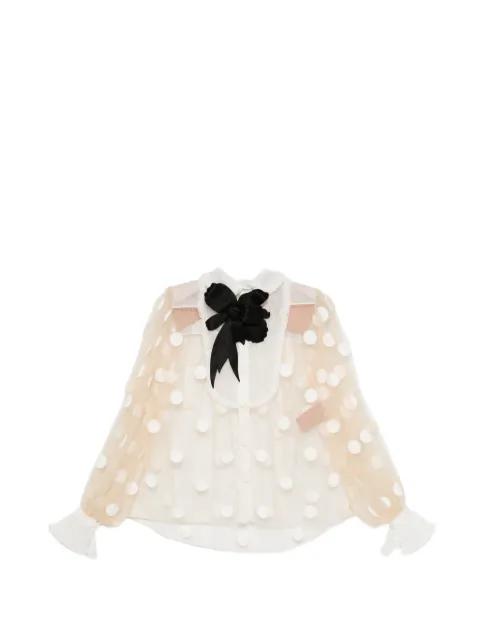 polka-dot blouse by VALENTINO