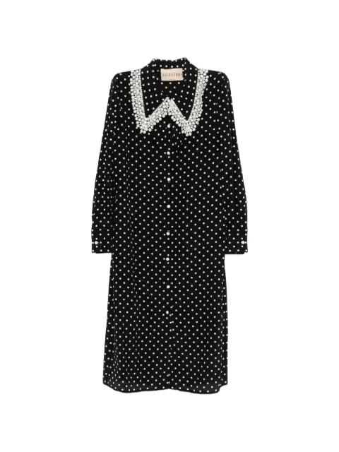 polka-dot midi shirt dress by VALENTINO