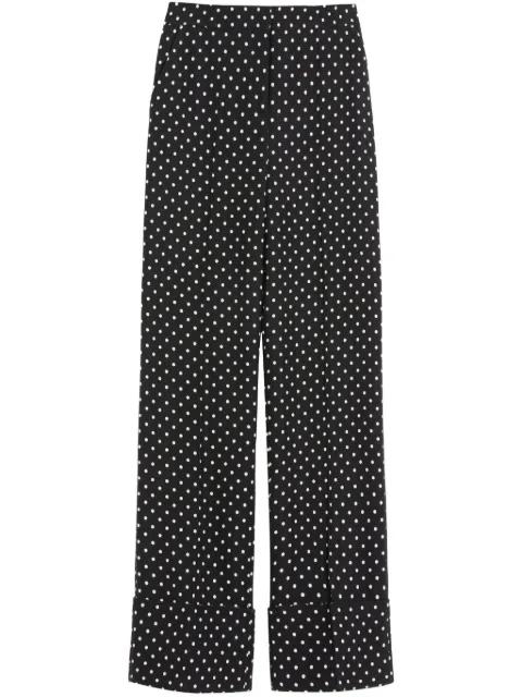 polka-dot-pattern trousers by VALENTINO