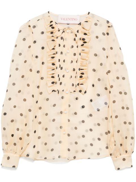 polka dot-print blouse by VALENTINO